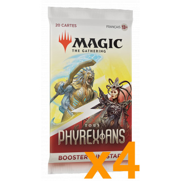 Magic The Gathering : Tous Phyrexians - Lot de 4 Boosters Jumpstart