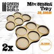 MDF Movement Trays 28,5mm x 5