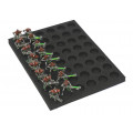 Tray for storing 48 miniatures on 25mm 1