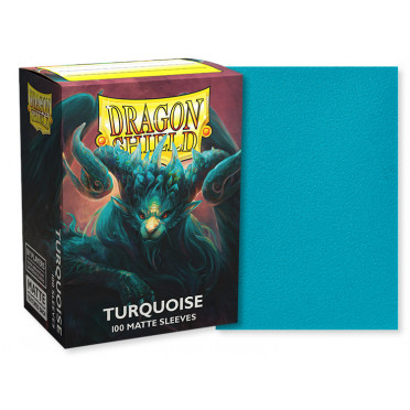 100 Dragon Shield Matte : Turquoise