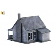 Old West: House with Porch and Stone Chimney 1