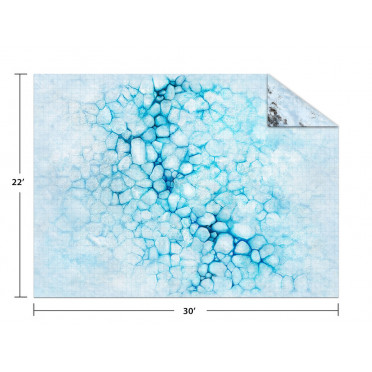 Tapis de jeu Quadrillé 75x55 cm - Ice Floe / Frozen Tundra