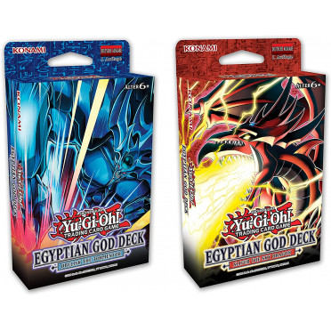 YU-GI-OH! JCC - Lot des 2 Decks des Dieux Égyptiens
