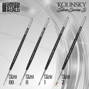 Silver Series : Set de Pinceaux Kolinsky (Serie-S)