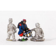 Franco-Prussian War - French Infantry Command Officers & Drummers