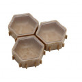 Set of 3 Coloma Wood Nature Line Resource Bowls 0