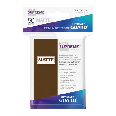 50 Supreme UX Matte Sleeves Standard Size