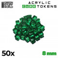 Set de 50 Cubes Transparents 8mm 5
