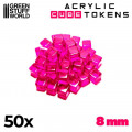 Set de 50 Cubes Transparents 8mm 17