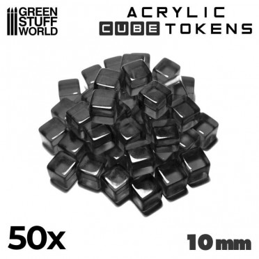 Set de 50 Cubes Transparents 10mm