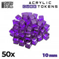Cube tokens 10mm 9