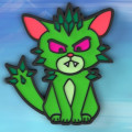 Isle of Cats - Promo Green Pin 0