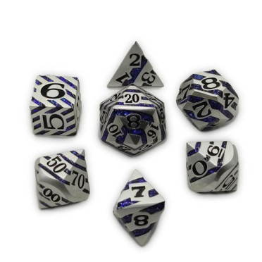 Set de 7 Dés JDR Répliquant : Lines