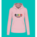 Woman Hoodie - Family - Pale Pink - XS 0