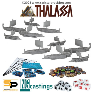 Thalassa Fleet - Two Player Starter Set - Black/Red Dice