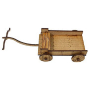 Wooden Cart Escenografía pre pintada 28 mm (AoS , Saga , Historical Wargames)