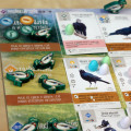 Wingspan - Wooden Bird-shaped Player Tokens and Stickers set 2