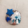 Woods Christmas decorations - Blue 0