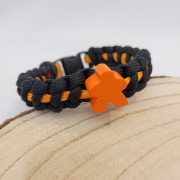 Bracelet meeple paracorde - Orange