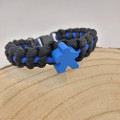 Paracord meeple bracelet - Blue 0
