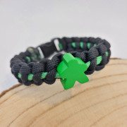 Bracelet meeple paracorde - Vert