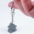 Meeple "on" keychain 20mm - Grey 0