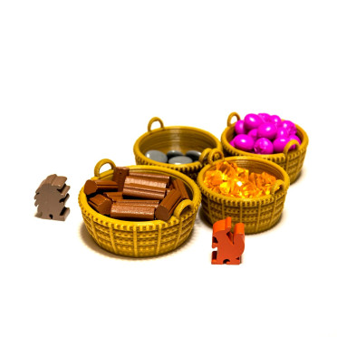 Resource Holder Baskets - Everdell Compatible Upgrade Set