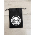 Black dice bag - white Cthulhu octopus pattern 0