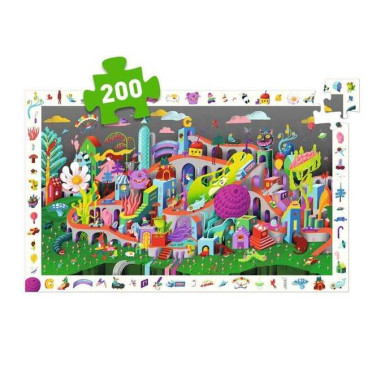 Puzzle Observation- Crazy Town - 200 Pièces