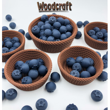 Woodcraft – Resource Basket Set (5pcs) + Blueberries (120pcs)