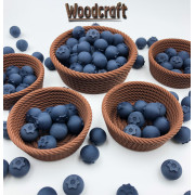 Woodcraft – Resource Basket Set (5pcs) + Blueberries (60pcs)