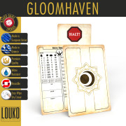 Rewritable Character Sheets upgrade for Gloomhaven - Jaws of the Lion
