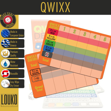 Qwixx+ - Feuille de score réinscriptible
