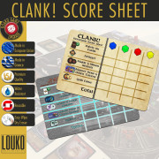 Clank! & Clank! Dans l'Espace! - Feuille de score réinscriptible
