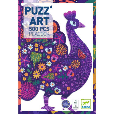 Puzzle Puzz'Art - Peacock - 500 pièces