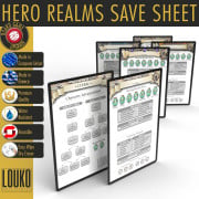 Upgrade Hero Realms Rewritable Save Sheets