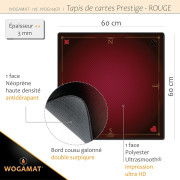 Tapis Cartes Prestige Rouge 60x60 cm 1