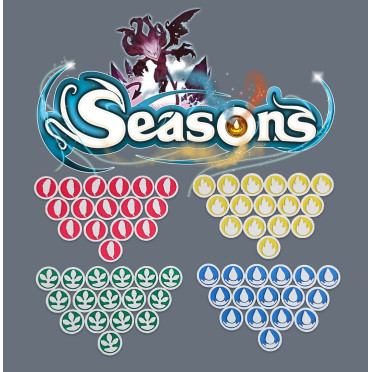 64 Tokens for the Seasons Board Game
