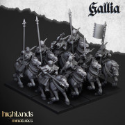 Highlands Miniatures - Gallia - Mounted Men at Arms