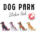 Dog Park Meeple Sticker set 4