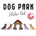 Dog Park Meeple Sticker set 5