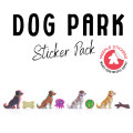 Dog Park Meeple Sticker set 7