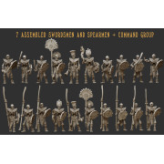 Crab Miniatures - Undead Egyptians - Skeletons with Spears x20