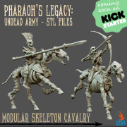 Crab Miniatures - Undead Egyptians Cavalry with Bows x5