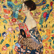La dame à l'éventail - Klimt 80 pièces