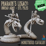Crab Miniatures - Undead Egyptians - Monstrous Cavalary x6