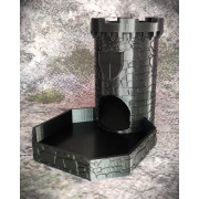 Castle dice tower - black color