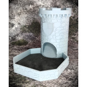 Castle dice tower - grey color