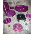 Dice tower - glitter purple color 3