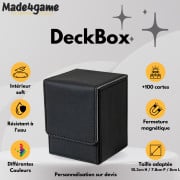 DeckBox 100+ Noir intérieur Gris